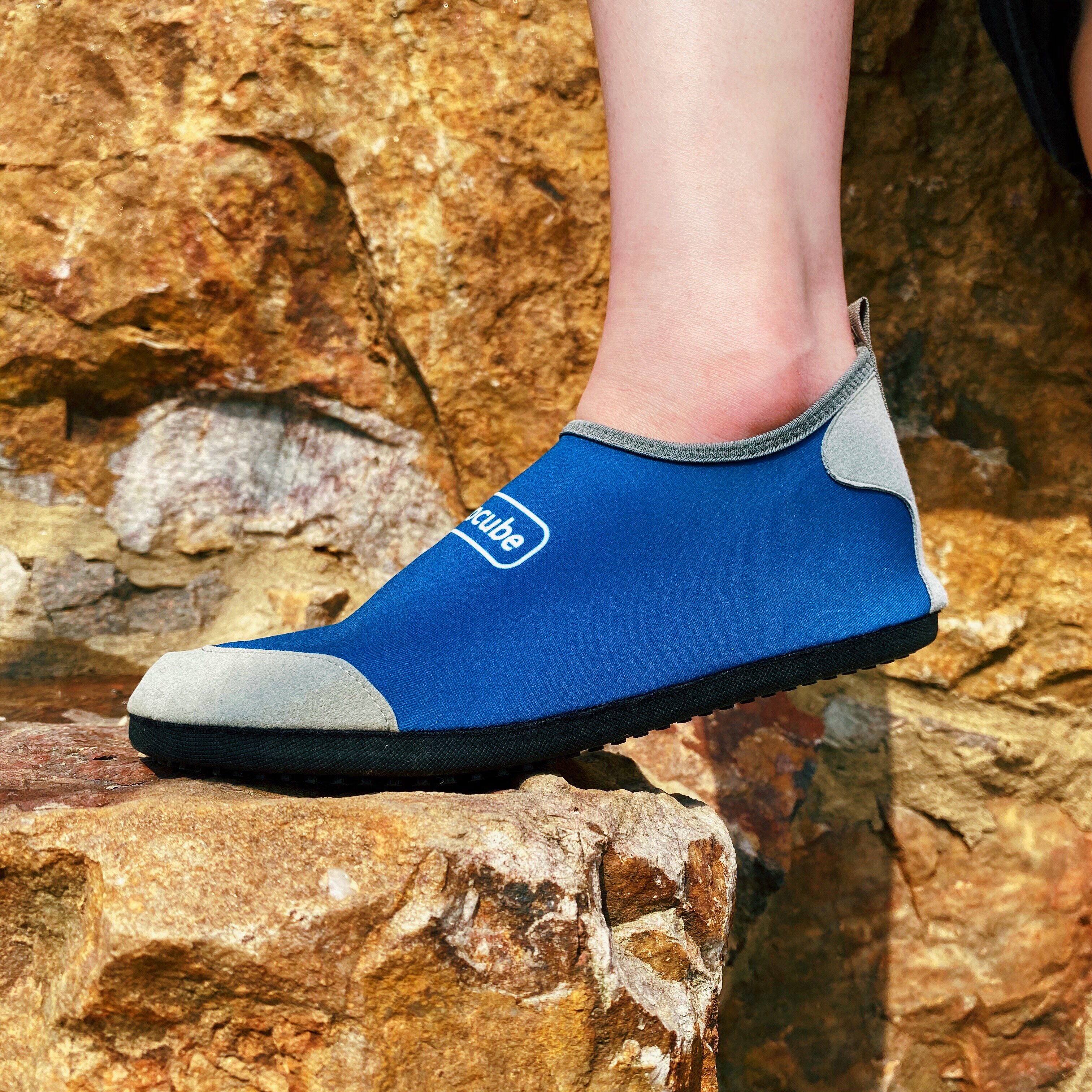 2021 summer new net red soft shoes non-slip travel portable men and women travel seaside leisure breathable beach socks overshoes