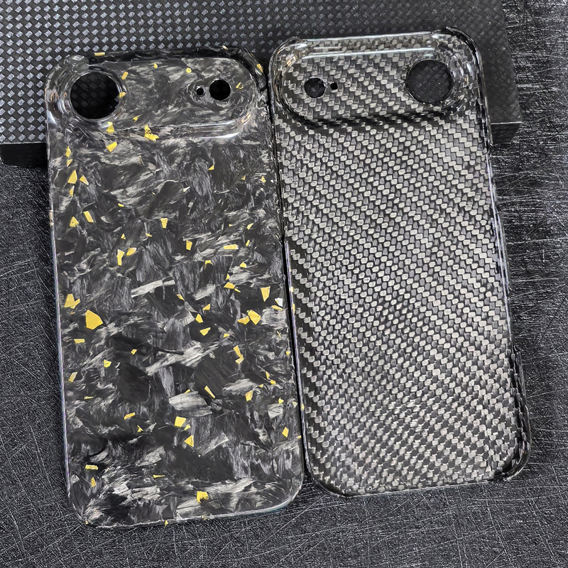 Suitable for Apple iPhone Air Forged Carbon Fiber Dry Carbon Protective Case 600D Aramid Fiber 17Promax Carbon Fiber Phone Case Kevlar Lightweight Shell