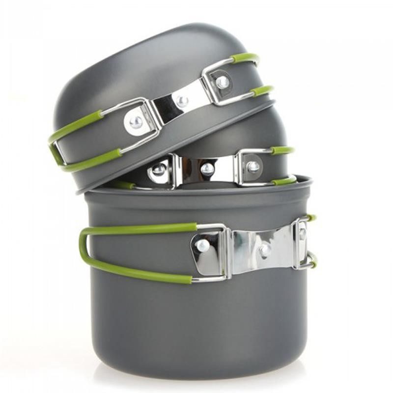 Many people portable camping pots outdoor camping picnic cookware picnic camping pot teapot