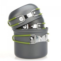 Many people portable camping pots outdoor camping picnic cookware picnic camping pot teapot