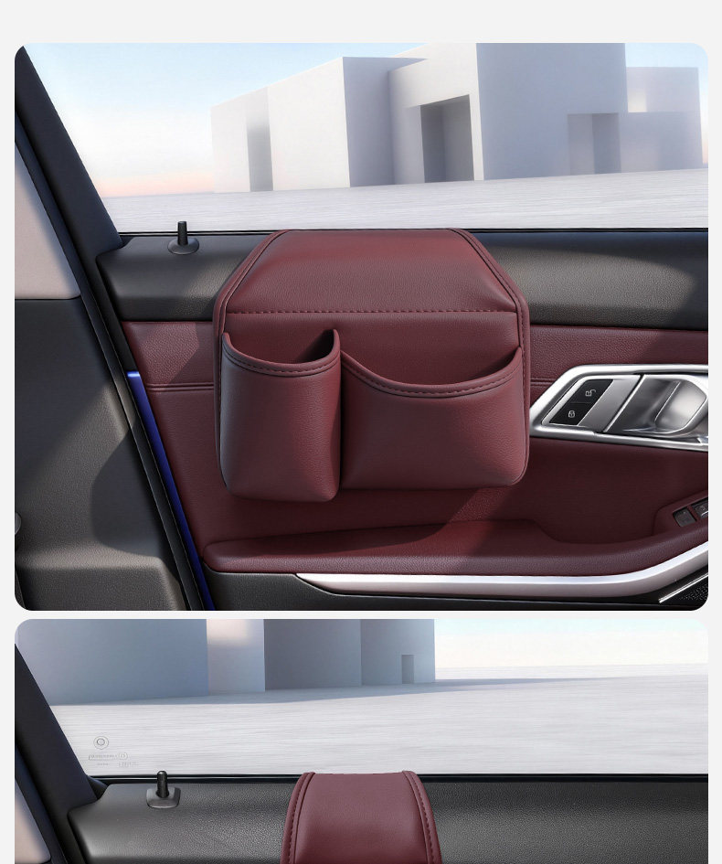 Car door side drink cup holder, in-car phone storage box, car door and window storage box, storage container