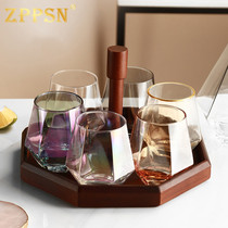 Italy ZPPSN glass home Nordic style teacup Wine glass color cup set Living room creative