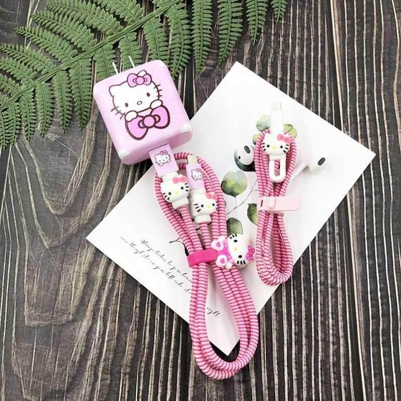 Suitable for Reno4Pro anti-dirty headphone charger Sticker Anti-break cartoon OPPOReno4 data cable protective case