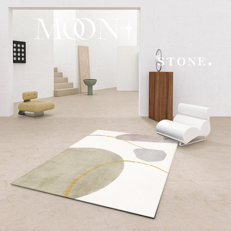 Nordic Morandi Carpet Living Room Sofa Bedrooms with wind art Jane about white bedside blanket Home mat