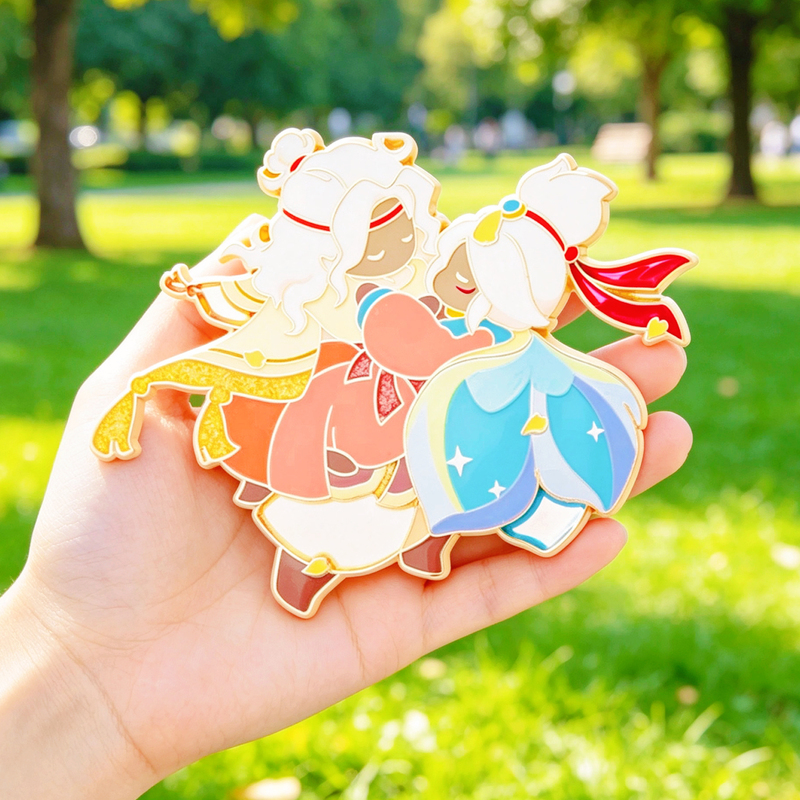 Guan Yu Princess Hug Badge Nfc Scannable Princess Hug Keychain Medal Second Generation Princess Hug Gesture