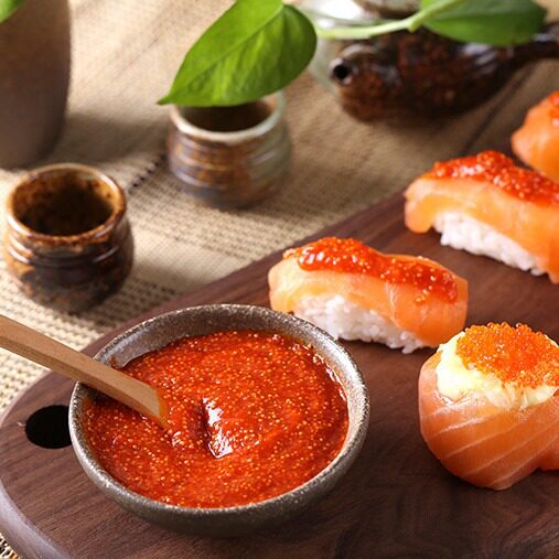 Guxiang Deep Sea Caviar 180g Japanese and Korean Seasoning Sauce for Sushi and Western Cuisine, Commercial Sauce, Ready-To-Eat Seaweed Rice Ingredients