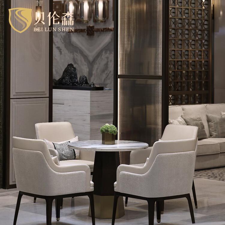 Sample House Display Center Negotiation Table And Chairs Composition High-end Clubhouse Office Furniture Lobby Hall Hall Guests Sign Reception Department Sofa