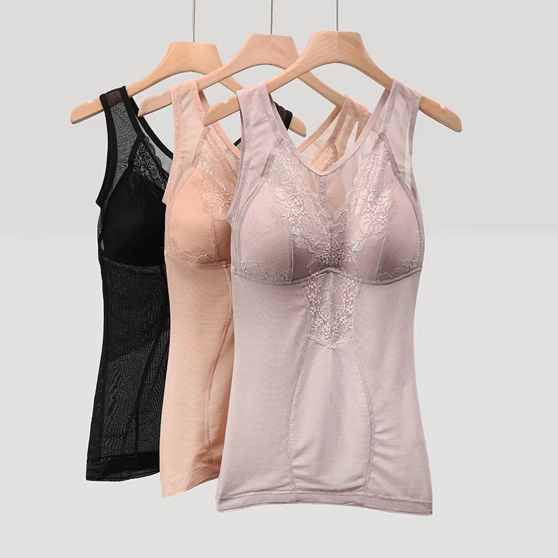 Áo ngực định hình không mặc áo ngực áo ngực một mảnh áo lót phụ nữ áo lót corset mỏng corset - Sau sinh