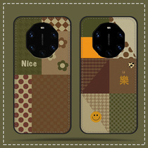 Huawei mate40RS mobile phone case mate30rs Porsche 40RS limited edition splice leather case high-end violent bear love lucky new smile face thousand bird grid 20rs