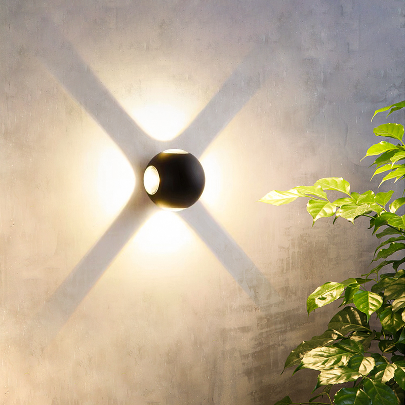 Outdoor lamp stairway waterproof wall washing lamps Nordic modern creative exterior wall lamp garden balcony lamp