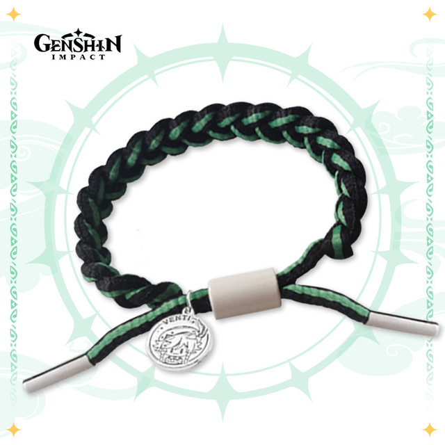 Genshin Impact Braided Braided Bracelet ປັບປ່ຽນໄດ້ສະເພາະຕົວບຸກຄົນ ສາຍແຂນຕາຂອງພະເຈົ້າ ເກມ [1 ] .