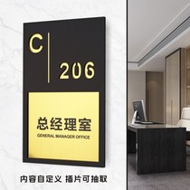 High-end creative department card Office house card customized acrylic logo card replaceable school class classroom Company unit department cue card Hospital sign indicator card Customized