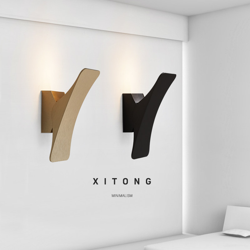 ins wind wall lamp creative headboard wall lamp bedroom wall lamp living room with switch wall lamp Nordic art net red wall lamp -Taobao