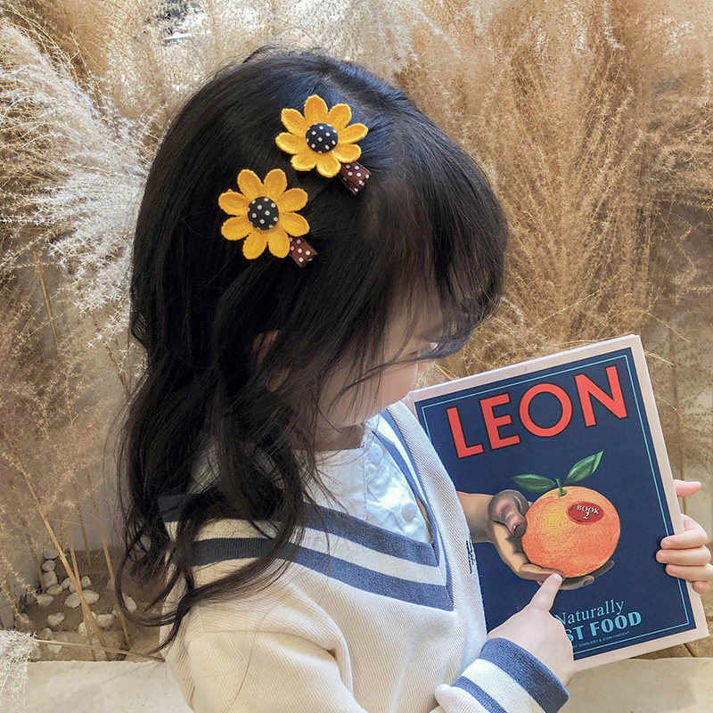 Net Red Hair Accessories Hair Clip Sunflower Hair Circles Wholesale Hairpin Hairpin Hairpin Hairpin Hairclip 2020 Summer Lipped Hairpin BB Clip Woman