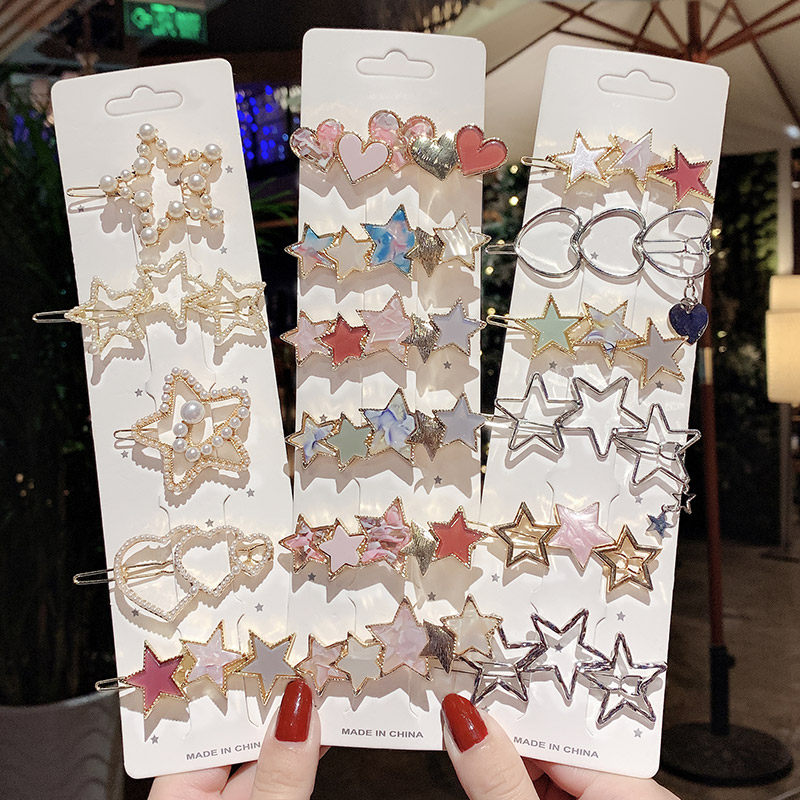 Wholesale Hairclip 2021 New Side Hair Clips Head Accessories Crummy Hair Girl BB Clips Korea Hairpin Hair Accessories