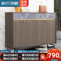 Light luxury shoe cabinet home door simple modern large capacity new entry door baking Paint Rock board entrance storage cabinet