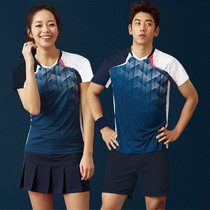Badminton Suit Mens And Womens Kit Short Sleeve Speed Dry Fashion Badminton Clothes Custom Tennis Team Buy-in-print
