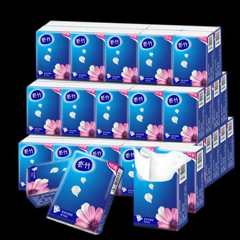 60 30 paper towel small pack handkerchief paper portable unscented facial tissue napkin wet sailor towel