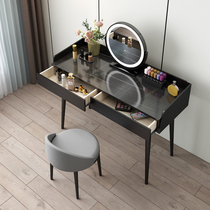 Italian rock board dressing table modern simple Nordic small apartment bedroom storage light luxury Net red ins Wind makeup table