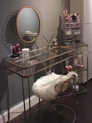 Nordic light luxury dressing table Bedroom small apartment modern simple creative net celebrity ins wind with mirror high-end makeup table