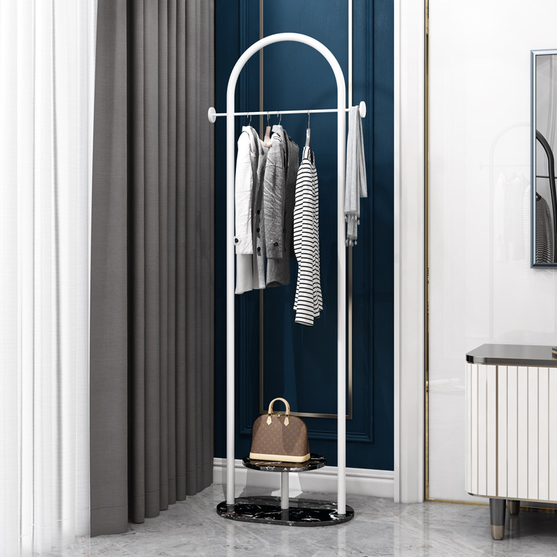 Nordic Hung Hanger Ground Floor Bedroom Small Simple Iron Art Corner Cloister Holder Modern Minimalist Hanging Bag Rack Integrated