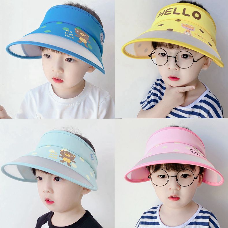 Children's Hat Summer Boy's Shade Cap Thin Sun Protection Cap Girls Slow Cap Cartoon Cap