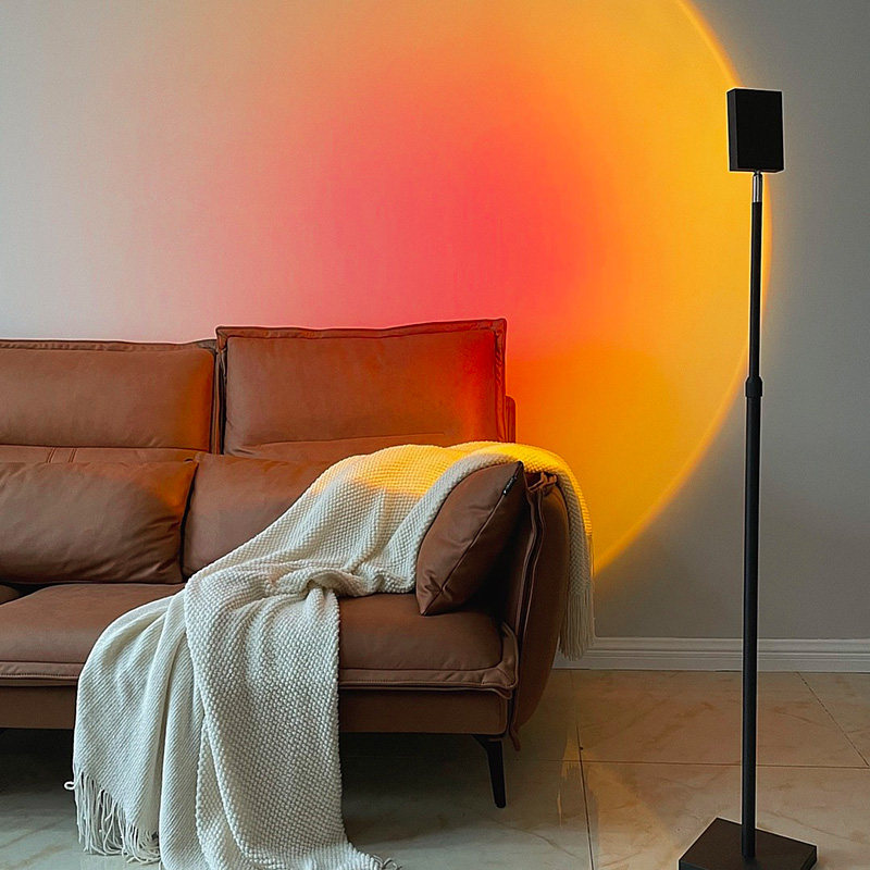 Sunset sunset lights sunset lights creative atmosphere lights sun does not set modern projection decoration photography net red photo artifacts