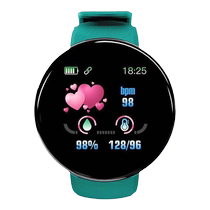 New hot selling d18 round screen smart bracelet color screen sports pedometer sleep monitoring heart rate sports bracelet