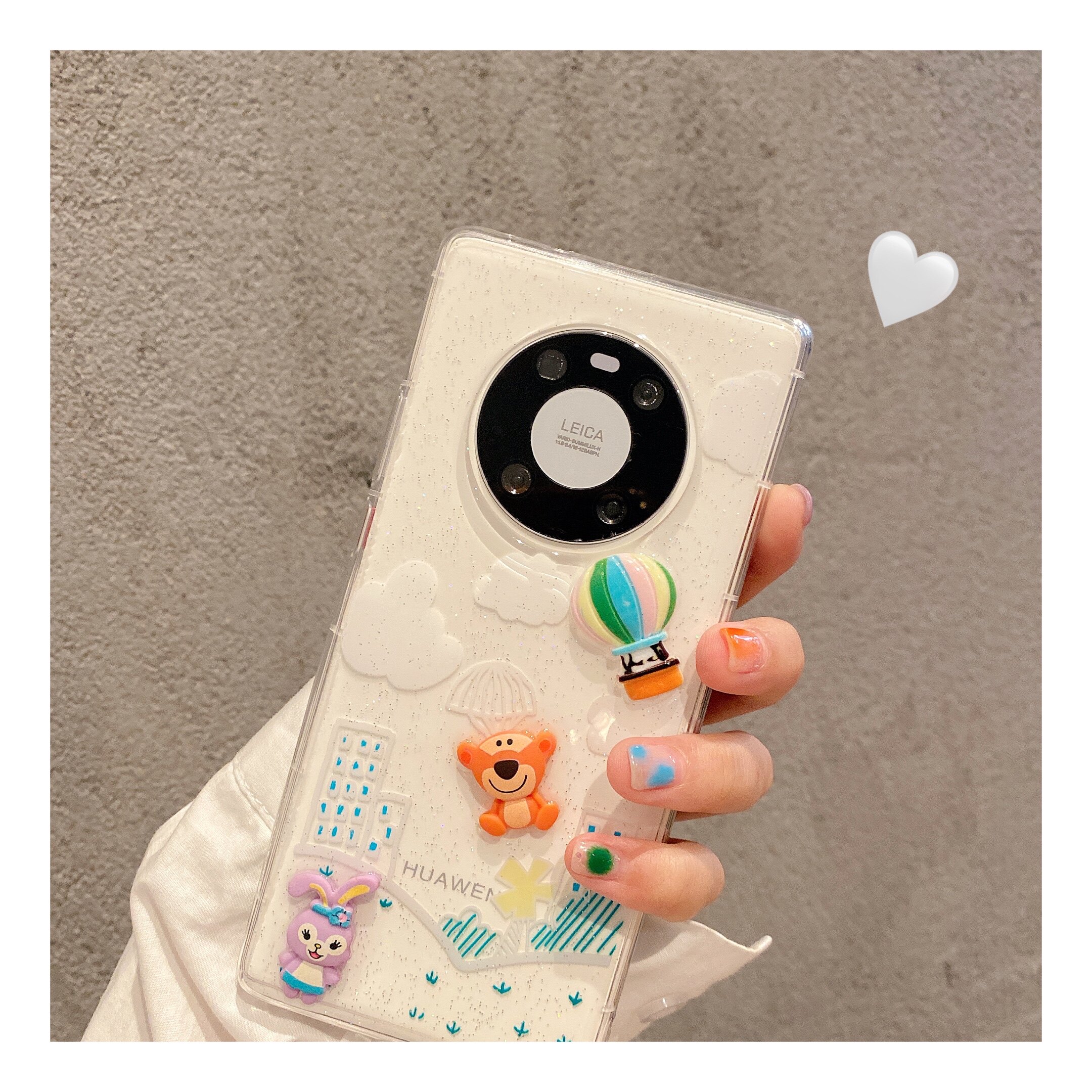 Stereo Star Debra applies Huawei mate40 30 20pro mobile phone protection shell glory x10 8x 9x soft cover 50s v30 youthful version 10i 20i female