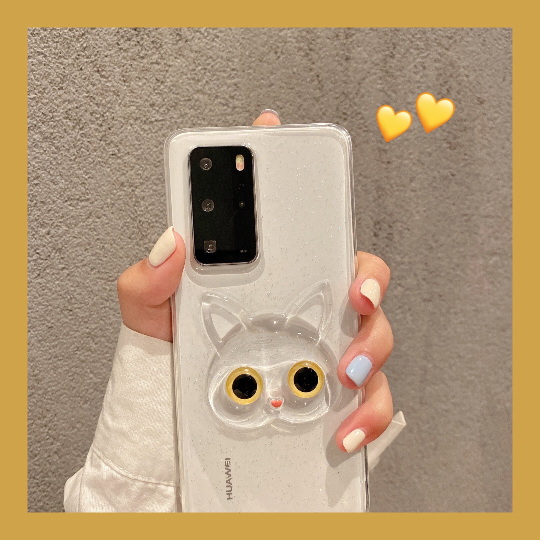 Zhao Ruth's same 3D stereo kitty applies Huawei p40 p30pro mobile phone protection shell p50 p20pro drop nova8 nova8 8se 8pro 8pro powder 7 