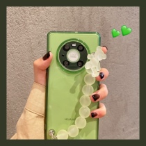 Tulan mint green chain pendant small bear applicable flowers as mate40pro mobile phone shell 30 20pro glory 50pro 50SE transparent 20 30s 30p