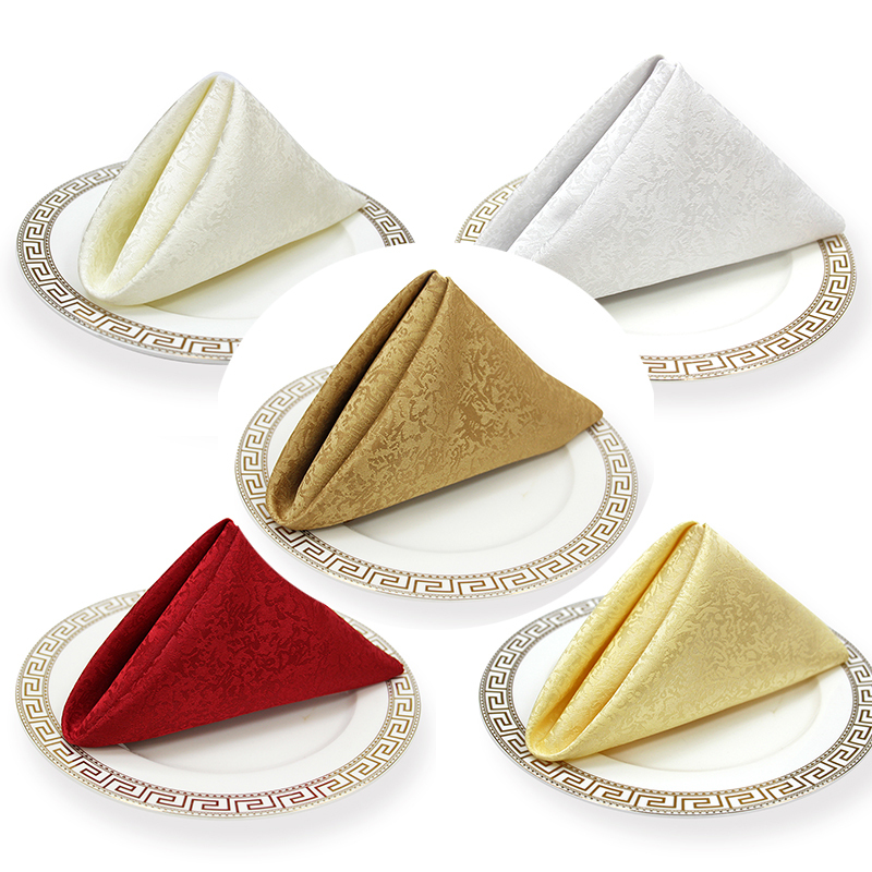 Napkin Cloth for Restaurants and Hotels, High-End, Lint-Free, for Wiping Cups, Crochet Pattern, European-Style Table Napkin for Home Use