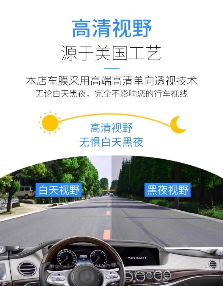пленка для бронирования стекол 奔驰smart精灵#3号汽车贴膜全车膜防晒隔热玻璃膜太阳膜三号贴膜 Nice car cool