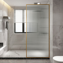Original space Golden dry and wet separation half partition shower room bathroom home toilet living room simple bathroom