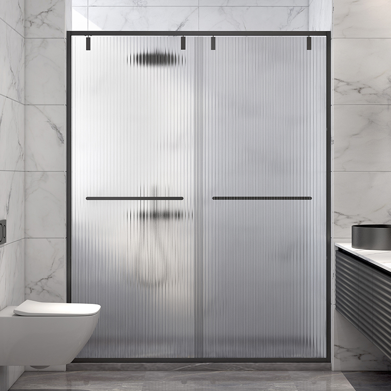 Dry and wet separation partition bathroom toilet suitable for Changhong glass sliding door bath shower room sliding door bath