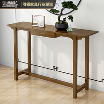New Chinese Xuanguantai Solid wood minimalist meditation hall Xuanguan dedicated to the table end View table Living room Small bars case Hyun Kwan-cabinet