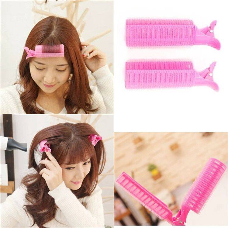 Air bangs curling roller forehead curling bangs artifact top hair root fluffy styling artifact duckbill hair curler - Taobao