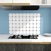 Thickened kitchen anti-oil sticker Self-adhesive waterproof fireproof moisture-proof oil-proof high temperature and high temperature wall sticker Wall wall paper