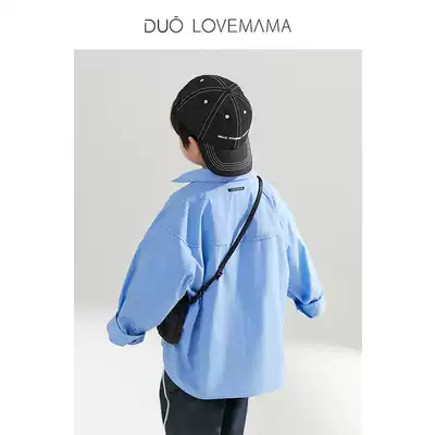 Ruishi children's clothing split design parent-child pure cotton sunscreen long top sleeve shirt men's and women's children spring and autumn and summer