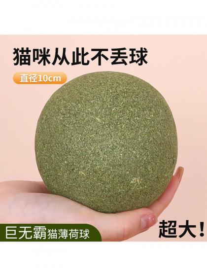 巨无霸超大10cm猫薄荷球自嗨解闷磨牙猫薄荷玩具薄荷球虫瘿果大球