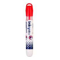 Japans UNI Mitsubishi Xilu store Mitsubishi PWB-202 whiteboard pen erasable round head environmentally friendly water-based marker with visible window four-color large-capacity teacher marker pen