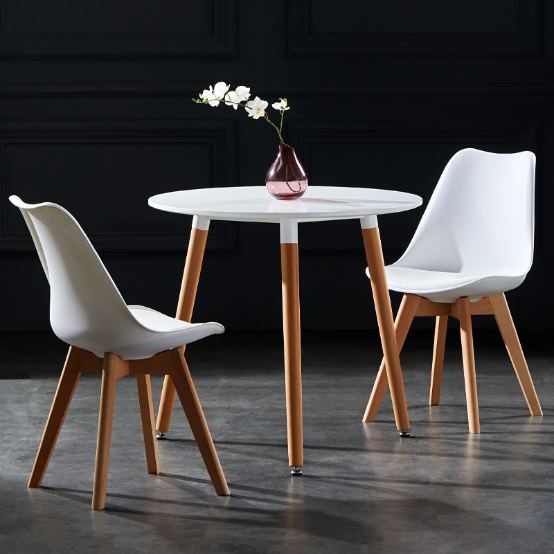Modern minimalist negotiation table Nordic ins dining table and chair combination Imus small round table household coffee table