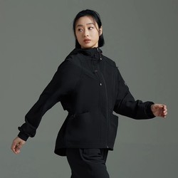 Li Ning Jacket 2023 피트니스 시리즈 여성용 입체 컷 발수 루즈 스포츠 윈드 브레이커 AFDT066