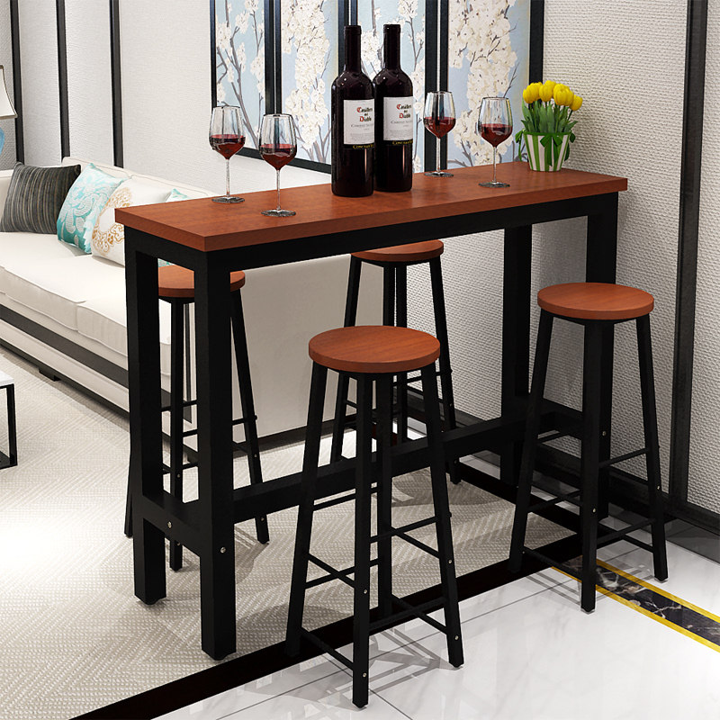 Home bar table simple balcony small table bar living room compartment small wine table family small bar table net red bar table and chairs