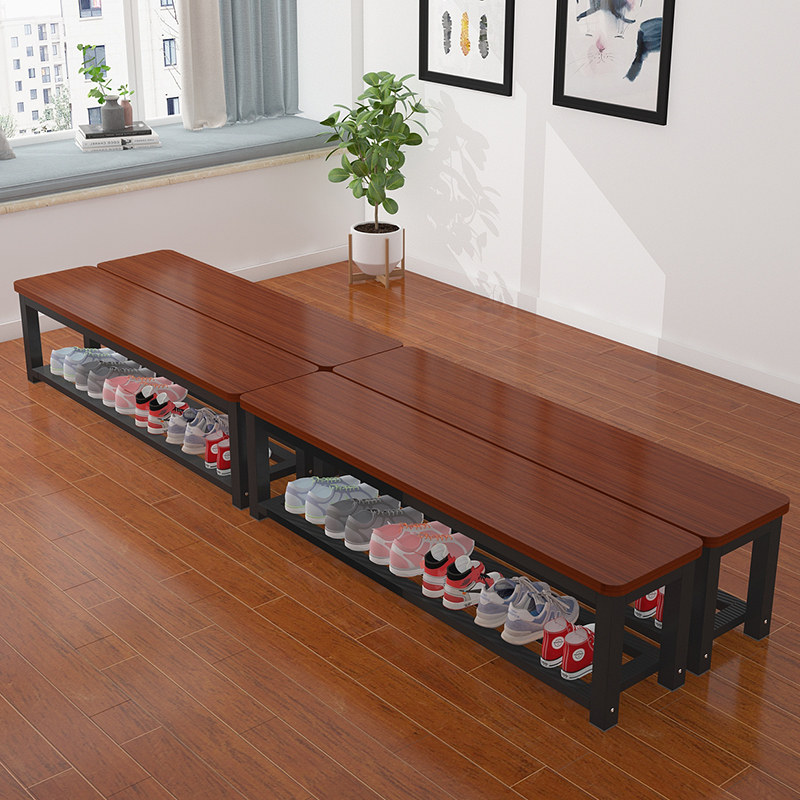 Long stool household replacement shoelchair shoe and cabinet gymApparel bench dressing room can be weared on footstool