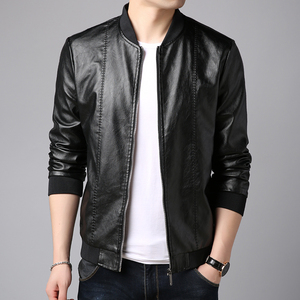 啄木鸟皮衣男潮夹克韩版外套修身