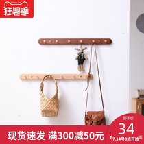 Entrance door entrance wall hanger hook a row of long clothes pylons Wall wall door rear hook creative