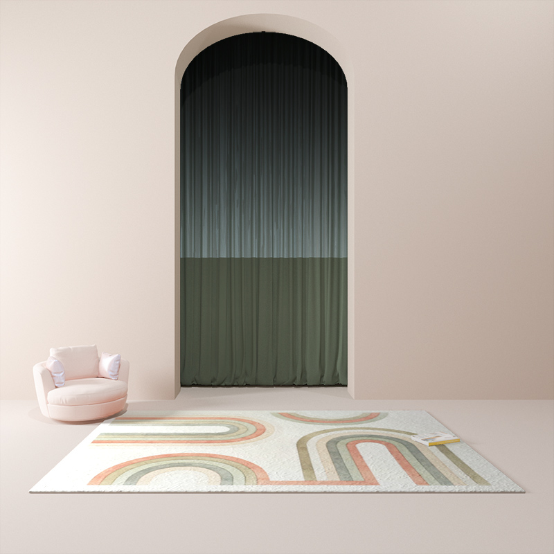 Nordic living room ins carpet bedroom cute home easy care striped simple bedside blanket coffee table full floor mat