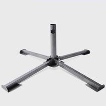 Outdoor parasol stall umbrella sun umbrella umbrella stand thickened cross folding advertising umbrella umbrella seat metal base