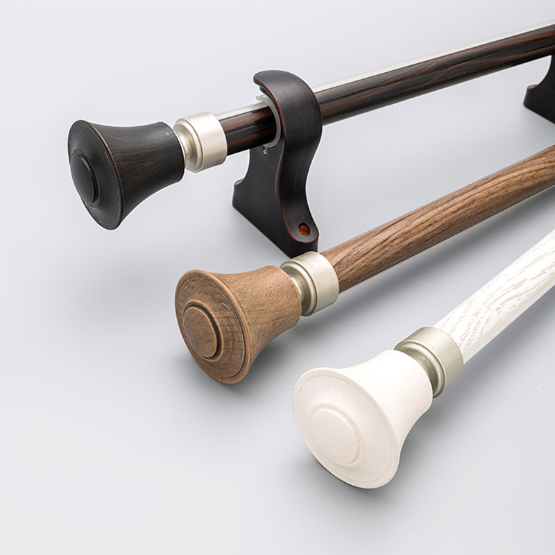 Jiafei Curtain Rod silent wood bracket accessories aluminum alloy single side mount top to thicken romantic wall